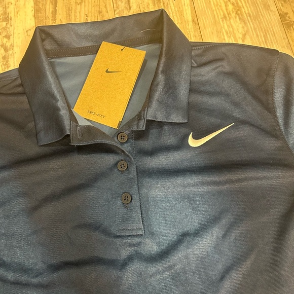 Nike Victory Women's Dri-FIT Short-Sleeve Printed Golf Polo - Picture 2 of 8